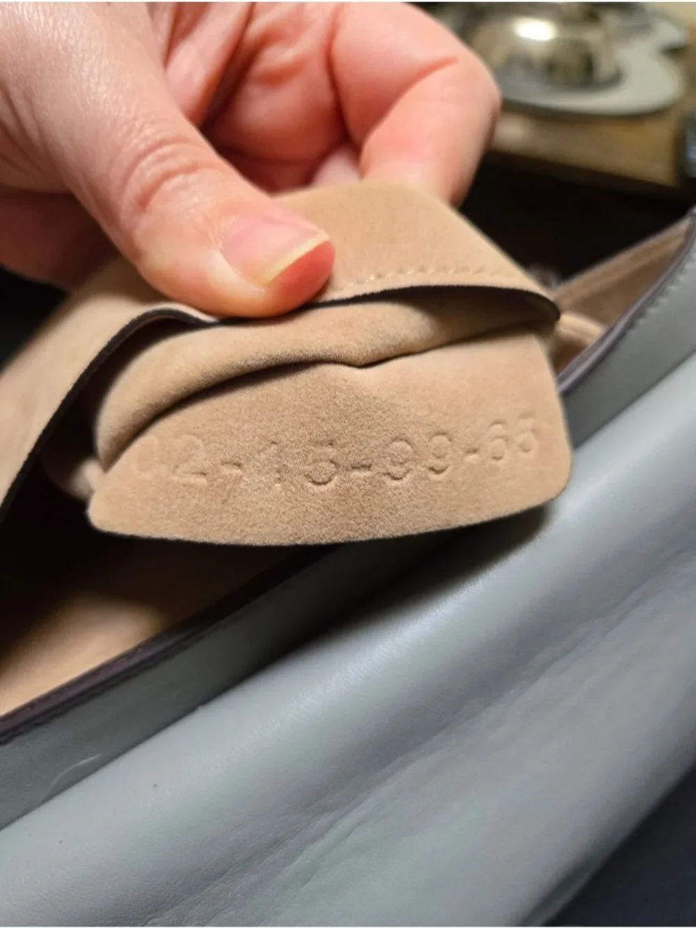 Chloé Chloe Small Faye Leather & Suede Shoulder Crossbody Bag Gray 02-15-99-65 - Picture 11 of 12